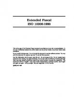 ISO10206 standard. Extended Pascal