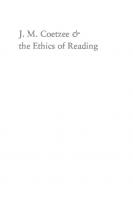 J. M. Coetzee and the Ethics of Reading: Literature in the Event
 9780226818771