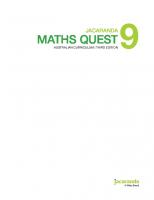 Jacaranda Maths Quest 9 Australian Curriculum third Edition [3; third Edition]
 9780730346326