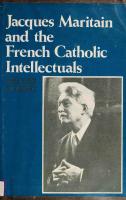 Jacques Maritain and French Catholic Intellectuals