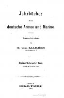 Jahrbücher für die Deutsche Armee und Marine / Oktober bis Dezember 1884 [53]