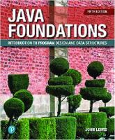 Java Foundations Introduction to Program Design and Data Structures (5th Edition) [5 ed.]
 0135205972, 9780135205976