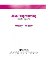 Java Programming: From The Ground Up
 007018139X, 9780070181397