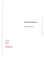 Java SE 8: Programming