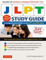 JlpT study guide Japanese Comprehensive guide to Level N5