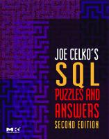 Joe Celko's SQL Puzzles and Answers
 0123735963