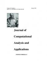 JOURNAL OF COMPUTATIONAL ANALYSIS AND APPLICATIONS VOLUME 20- 2016