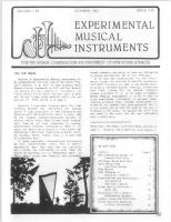 Journal of experimental musical instruments 
Journal of experimental musical instruments [volume 1, number 3]