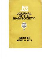 Journal of the Siam Society; 61