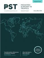 [Journal] Pediatric Surgery in Tropics. Volume 1. Issue 1 [1 ed.]