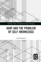 Kant and the Problem of Self-Knowledge
 9781138385467, 9780429427091