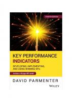 Key Performance Indicators: Developing, Implementing, and Using Winning KPIs [4th ed.]
 1119620775, 9781119620778