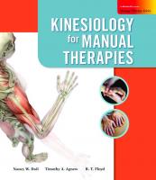 Kinesiology for manual therapies
 9780073402079, 0073402079
