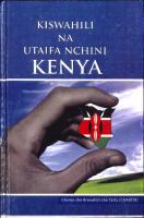 Kiswahili na Utaifa Nchini Kenya [1 ed.]
 9789966028365, 9966028366
