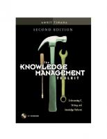 Knowledge Management Toolkit, The: Practical Techniques for Building a Knowledge Management System
 0130128538, 9780130128539