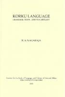 Korku Language: Grammar, Texts and Vocabulary