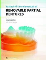 Kratochvil’s Fundamentals of Removable Partial Dentures
 0867157976, 9780867157970