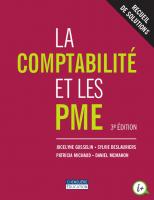 La comptabilité et les PME - Recueil de solutions [3 ed.]
 9782765055419