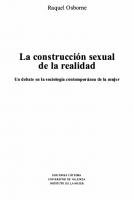 La construcción sexual de la realidad : el debate sobre la pornografía en el seno del feminismo contemporáneo.
 9788437612133, 8437612136