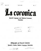 La corónica. A Journal of Medieval Hispanic Languages, Literatures, and Cultures [4.1]