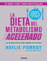La dieta del metabolismo acelerado (Spanish Edition)
 9786073117920