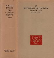 La letteratura italiana. Storia e testi. Scritti d’arte del Cinquecento [Vol. 32.1]