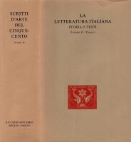 La letteratura italiana. Storia e testi. Scritti d’arte del Cinquecento [Vol. 32.2]
