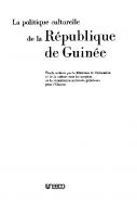 La politique culturelle de la République de Guinée
 9232017229, 9789232017222