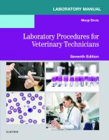 Laboratory Manual for Laboratory Procedures for Veterinary Technicians [7 ed.]
 0323595405, 9780323595407