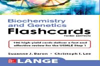 LANGE Biochemistry And Genetics Flashcards [3rd Edition]
 1259837211, 9781259837210, 9781259837227
