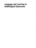 Language and Learning in Multilingual Classrooms: A Practical Approach
 9781847697219