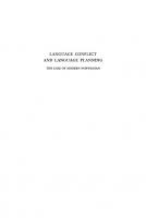 Language Conflict and Language Planning : the Case of Modern Norwegian.
 9780674498709, 0674498704