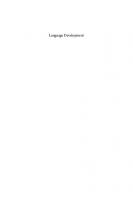 Language Development : The lifespan perspective [1 ed.]
 9789027268662, 9789027218797