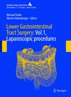 Laparoscopic procedures [Volume 1. Laparoscopic procedures]
 9783030052393, 3030052397