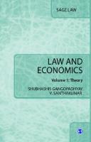 Law and Economics: Volume I: Theory, Volume II: Practice (SAGE Law) [1 ed.]
 8132110099, 9788132110095