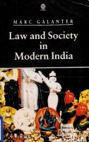 Law and Society in Modern India [1 ed.]
 0195632052