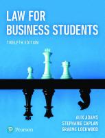 Law for Business Students [Team-IRA]
 1292440481, 9781292440484
