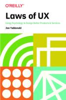 Laws of UX: Design Principles for Persuasive and Ethical Products
 149205531X, 9781492055310