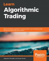 Learn Algorithmic Trading: Build and deploy algorithmic trading systems and strategies using Python and advanced data analysis
 978-1789348347