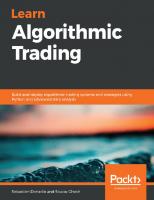Learn Algorithmic Trading: Build and deploy algorithmic trading systems and strategies using Python and advanced data analysis
 9781789348347