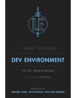 Learn Enough Dev Environment to Be Dangerous