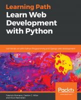 Learn Web Development with Python
 1789953294, 9781789953299