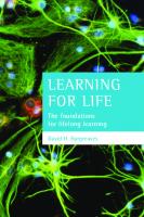 Learning for life: The foundations for lifelong learning
 9781847425966
