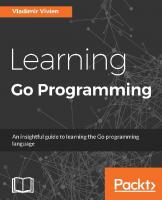 Learning Go Programming
 9781784392338, 1784392332