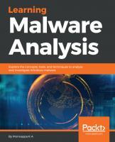 Learning Malware Analysis
 9781788392501, 1788392507