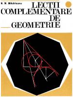 Lecții complementare de geometrie