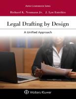 Legal Drafting by Design: A Unified Approach
 9781454897774