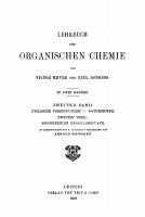 Lehrbuch der organischen Chemie: Band 2, Teil 2 Cyclische Verbindungen. – Naturstoffe, Teil 2: Mehrkernige Benzolderivate [Reprint 2021 ed.]
 9783112353547, 9783112353530