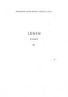 Lenin Werke Band 36: 1900-1923 [36]