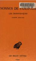 Les Dionysiaques 7  Chants XVIII-XIX
 2251004284